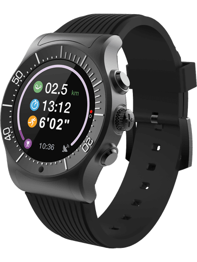 MyKronoz ZeSport Smartwatch schwarz