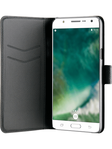 XQISIT Slim Wallet Samsung Galaxy J7 (2016) Schwarz